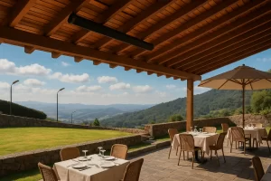 outdoor restaurant with a view